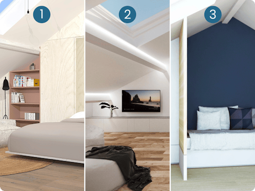 3 nouveaux plans pour un grenier pour recevoir les amis de passage