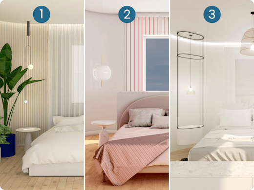 3 plans pour une spacieuse chambre à coucher avec dressing