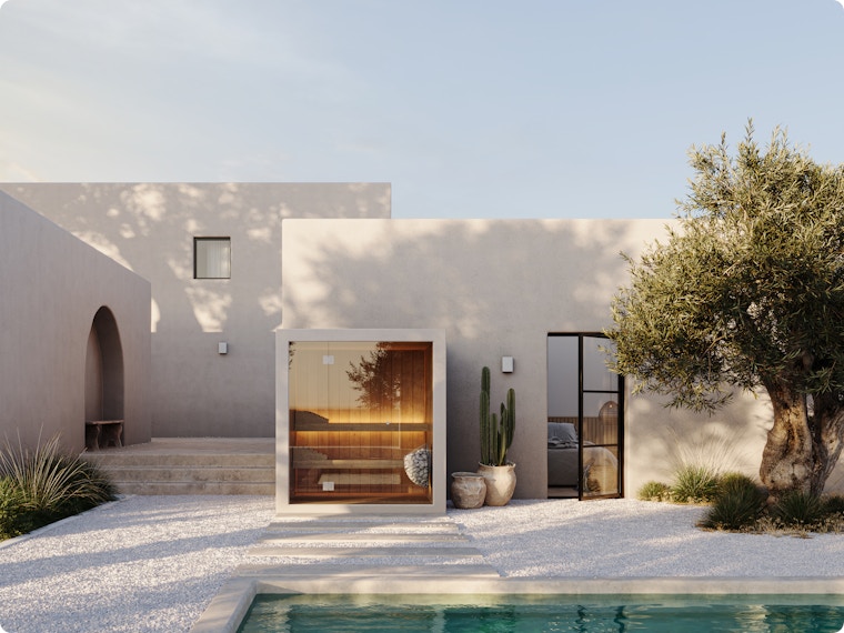 Wellness in je tuin? Belgische fabrikant introduceert sauna in mortex