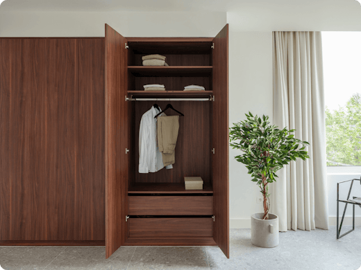 Réaliser un dressing avec un kit de construction