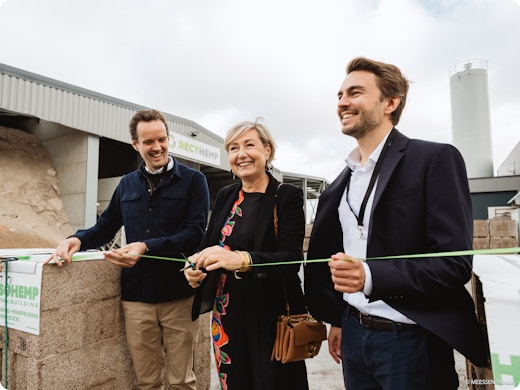 In de kijker: de eerste recyclagelijn voor hennepbeton ter wereld
